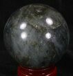 Flashy Labradorite Sphere - Great Color Play #37098-1